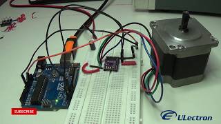 How to interface DRV8825 and stepper motor with ArduinoULECTRON [upl. by Lhamaj335]