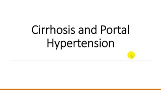 Cirrhosis and portal Hypertension [upl. by Lamej694]