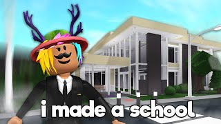 im finally making a school in bloxburg [upl. by Mackintosh]