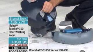 iRobot Scooba 350 FloorWashing Robot [upl. by Hubble584]