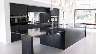 Case Study Compac Unique Marquina Quartz kitchen with Silestone Integrity Sink [upl. by Niwde]