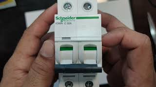 Schneider Acti9 IEC 2P 32A C DINRail Type Miniature Circuit Breaker 230400V 10kAIC A9F44232 [upl. by Amaris]