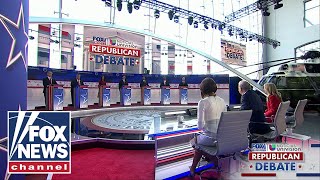 GOP presidential candidates take the stage at the Reagan Library [upl. by Dnartreb]