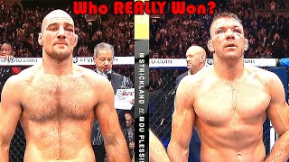 ROBBERY Who REALLY Won Sean Strickland vs Dricus Du Plessis [upl. by Benzel]