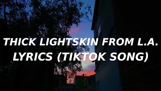 Sweetladychallenge  Lewy BlueStrips Lyrics TikTok Song Thick Lightskin From LA [upl. by Arley]