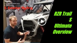 2021 Polaris RZR Trail S 1000 Ultimate Overview [upl. by Bonne]