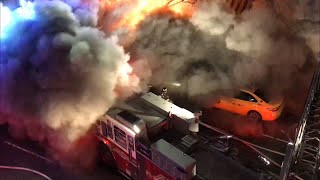 READ DESCRIPTION CAREFULLY   FDNY MEMBERS EXPERIENCE MAJOR BACKDRAFT DURING A 5TH ALARM FIRE [upl. by Innig]