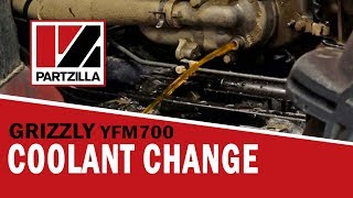 Yamaha Grizzly Coolant Flush  Yamaha YFM700  Partzillacom [upl. by Hinson706]