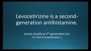 How to pronounce levocetirizine Xyzal Memorizing Pharmacology Flashcard [upl. by Nauqram]