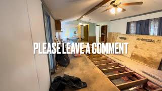 How To Mobile Home Rotten Floors and How we Repair Them [upl. by Josephson]