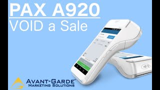 PAX A920 How To VOID A Sale [upl. by Nnagrom713]