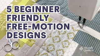 5 Beginner Friendly Free Motion Designs [upl. by Helge]