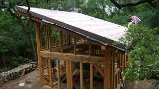 Timber Frame Cabin Vented Roof Installation [upl. by Marv]