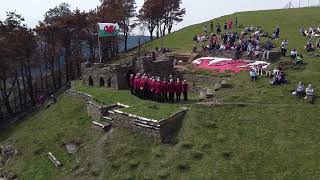 Welsh National Anthem performed by Mynyddislwyn Malevoice choir [upl. by Hubing]