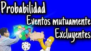 Probabilidad de eventos MUTUAMENTE EXCLUYENTES [upl. by Namlas339]