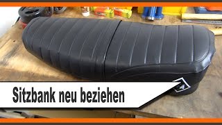 Simson Sitzbank neu beziehen [upl. by Harvey930]