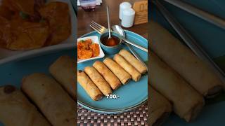 Rs700 ke Spring Rolls vs Rs 60 ke Spring Rolls  Cheap Vs Expensive Food in Delhi 😍 [upl. by Dana583]