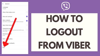 Viber Logout How to Logout of Viber [upl. by Fawne]