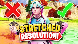 TUTO Comment avoir une RÉSOLUTION ÉTIRÉE sur FORTNITE  Chapitre 2 Remix [upl. by Aillicsirp482]