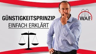 Günstigkeitsprinzip einfach erklärt Was ist das Günstigkeitsprinzip  Betriebsrat Video [upl. by Alik]