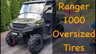 Polaris Ranger 1000 Oversized big 28 tires [upl. by Coumas]