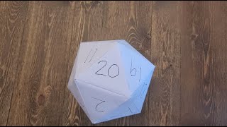 Teen Tech Club 52020  Paper Icosahedron 20Sided Dice [upl. by Sammer]