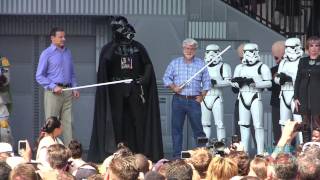 Star Tours 2 grand opening dedication with George Lucas Bob Iger and more at Walt Disney World [upl. by Persons227]