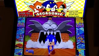 SegaSonic the Hedgehog Arcade Cabinet MAME Playthrough w Hypermarquee [upl. by Oelgnaed439]