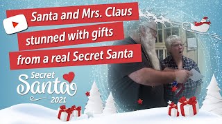 Santa and Mrs Claus stunned with gifts from a real Secret Santa [upl. by Rabka302]