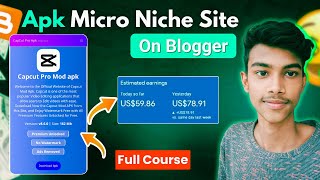 500 Month 🔥✅ Single Page Apk Micro Niche Site On Blogger Full course  International Micro Niche [upl. by Nylssej465]