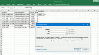 Ranking Values in a List Using Excels Rank and RankAVG Functions [upl. by Grim]