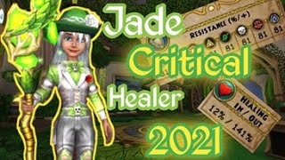 Wizard101 LIFE LVL 140 COSMIC JADETANK CRITICAL HEALER GEAR GUIDE 2021  F2P AND P2W [upl. by Navek]