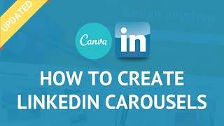 How To Create A LinkedIn Carousel Post FAST and EASY with Canva [upl. by Ekaterina]