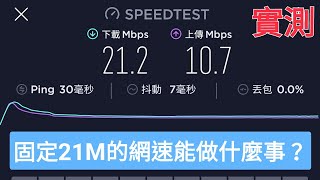 網速限速21M實測 21M能做什麼？看了你就知道 [upl. by Muhcan]