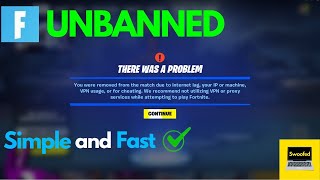 HOW TO GET UNBANNED ON FORTNITE USING SWOOFED PERMANENT [upl. by Adnaluoy]