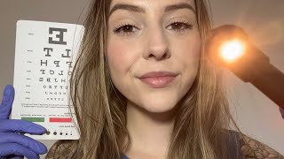 A Very Realistic ASMR Eye Exam 🪷 new props [upl. by Akehsyt678]