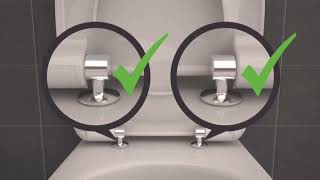 How to install Parisi Toilet Seat Centric Hinges [upl. by Nnair]