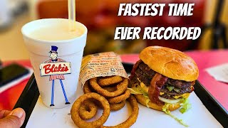 Blakes Lotaburger Tucumcari New Mexico Fastest Time Ever [upl. by Berlin]