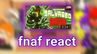 gacha club fnaf react to salvaged rage [upl. by Annehsat]