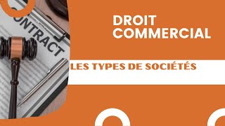 Les types de sociétés droit commercial [upl. by Janey]