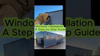 Upgrade Your Tiny House EnclosedCargo Trailer Toy HaulerDIY Window Installation [upl. by Marinna773]