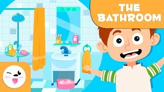 Learning the bathroom  Vocabulary for kids [upl. by Corley57]