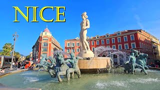 Nice France Cote dAzur French Riviera Côte dAzur Ницца Франция Лазурный берег Walking 🇫🇷 4K 60fps [upl. by Nylsirk]