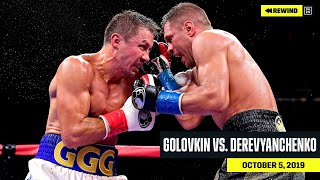 FULL FIGHT  Gennadiy Golovkin vs Sergiy Derevyanchenko DAZN REWIND [upl. by Larsen]