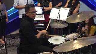 Rosanna Drum Cover by Michael Alba Dubai Drum Masterclass 2 [upl. by Cornish539]