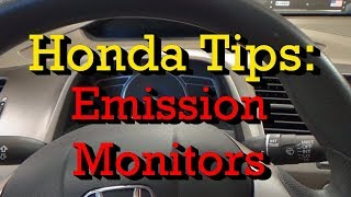 Honda Tips Easy Emission Monitors Check [upl. by Dre]