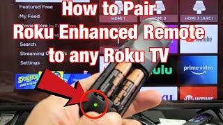 Roku Enhanced Remote How to Pair to Any Roku TV TCL Hisense Hitachi etc [upl. by Josi129]