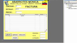 FACTURA SIMPLE EN VISUAL BASIC 6 [upl. by Nadeau]