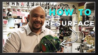 How to Resurface a bowling ball [upl. by Cirde]