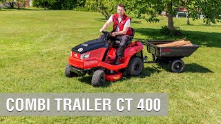 Combi Trailer CT 400 Anhänger  Rasentraktor Zubehör  ALKO Gardentech [upl. by Vinny]